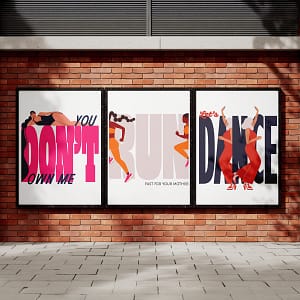 Illustration Meets Typography. minimal vector illustrations and bold character design by female commercial illustrator Monsie, Edinburgh-based flat design illustrator